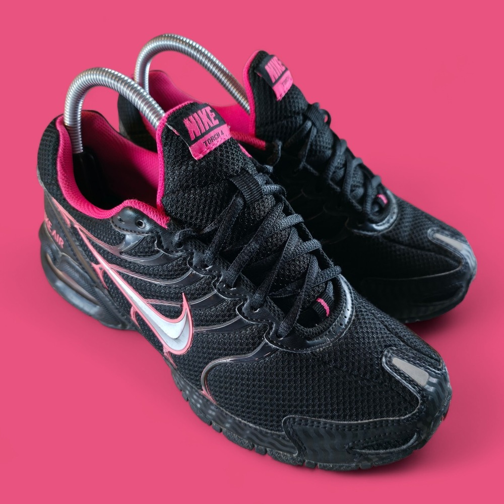 Nike Air Max Torch 4 Shoes‎ Mens Size 8 Black Pink Running Sneakers 343851-006